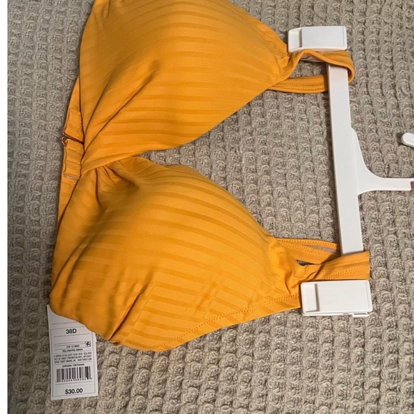 NWT, Shade & Shore Women’s Swim Top, Size 38D, Yellow Color - Picture 6 of 8